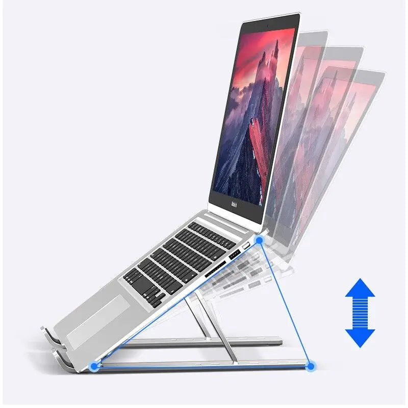 Portable Heat Dissipation Laptop Stand For Macbook Pro A (Silver) - GreatEagleInc