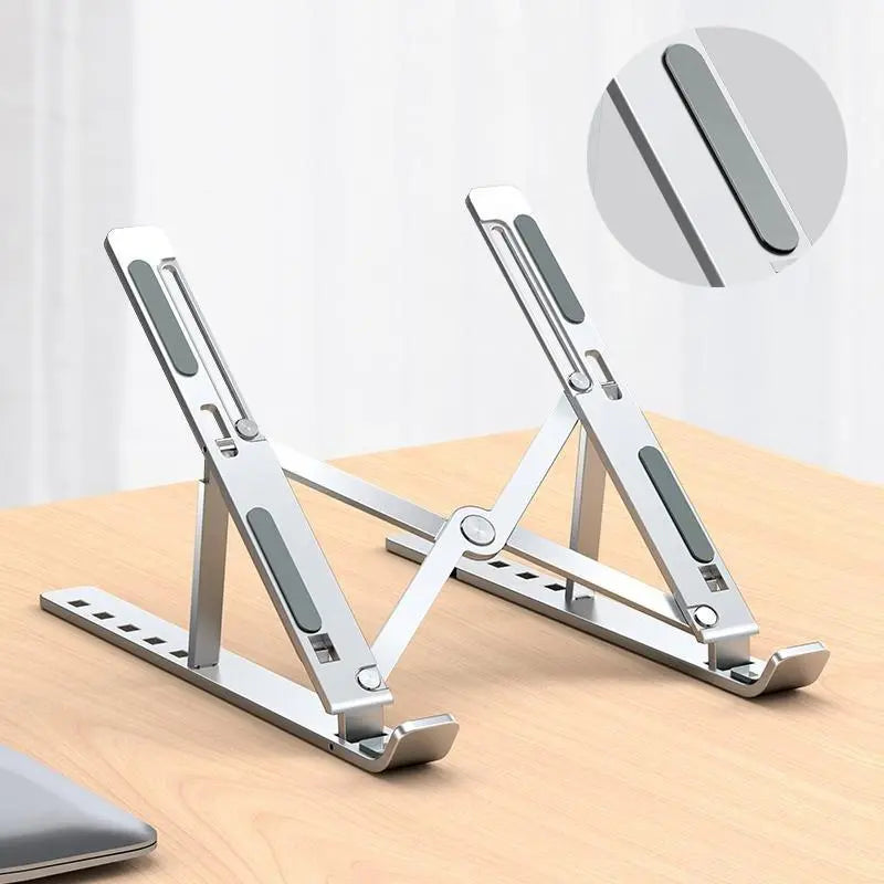 Portable Heat Dissipation Laptop Stand For Macbook Pro A (Silver) - GreatEagleInc