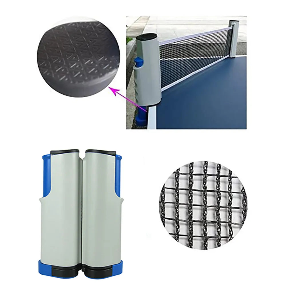 Portable Table Tennis Nets Ping Pong Net Rack Retractable Table Tennis Net Rack Anywhere Home Gyms Exercise Equipments