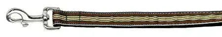 Preppy-Stripes-Nylon-Ribbon-Collars-Brown-khaki-1-Wide-6ft-Lsh-GreatEagleInc-318896328