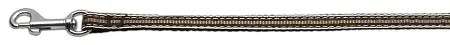 Preppy Stripes Nylon Ribbon Collars Brown/khaki 3/8 Wide 4ft Lsh Default Title