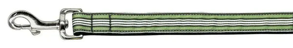 Preppy-Stripes-Nylon-Ribbon-Collars-Green-white-1-Wide-6ft-Lsh-GreatEagleInc-333870458