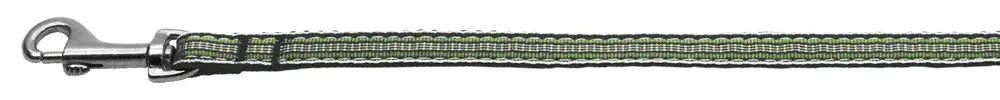 Preppy Stripes Nylon Ribbon Collars Green/white 3/8 Wide 6ft Lsh Default Title