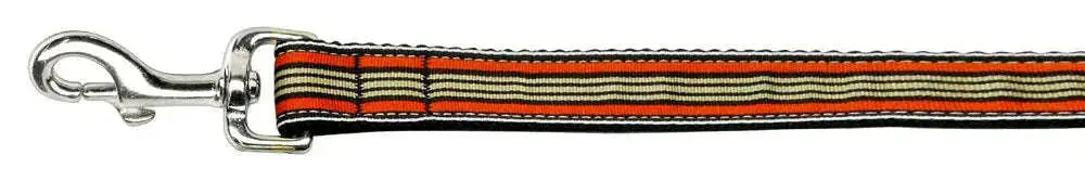 Preppy-Stripes-Nylon-Ribbon-Collars-Orange-khaki-1-Wide-6ft-Lsh-GreatEagleInc-318896413