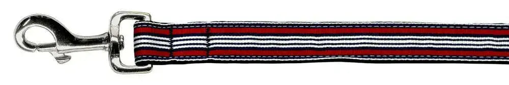 Preppy-Stripes-Nylon-Ribbon-Collars-Red-white-1-Wide-6ft-Lsh-GreatEagleInc-318896559