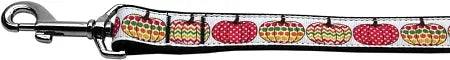 Pretty Pumpkins Nylon Dog Leash 3/8 Inch Wide 6ft Long Default Title