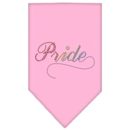 Pride Rhinestone Bandana Light Pink Small Default Title