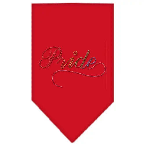 Pride Rhinestone Bandana Red Small Default Title