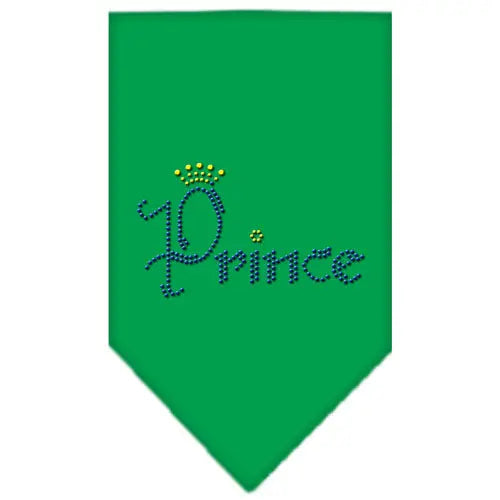 Prince Rhinestone Bandana Emerald Green Small Default Title
