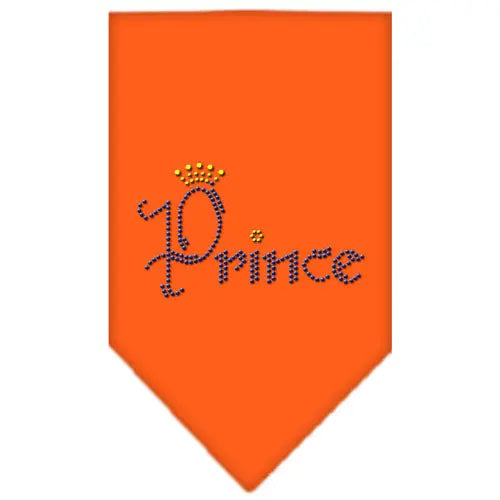 Prince Rhinestone Bandana Orange Large Default Title