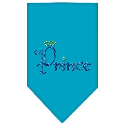 Prince Rhinestone Bandana Turquoise Small Default Title