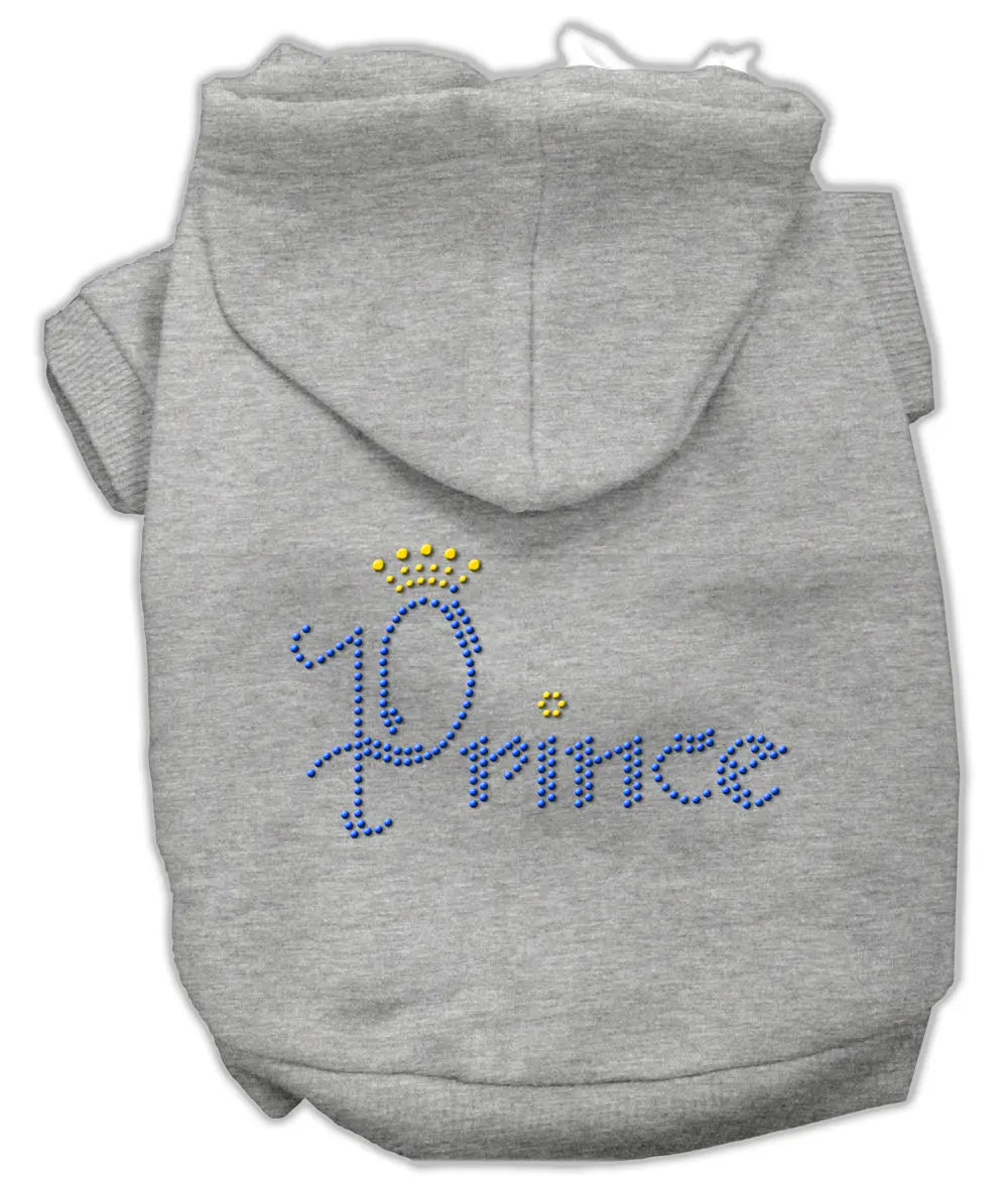 Prince Rhinestone Hoodies Grey Xs Default Title