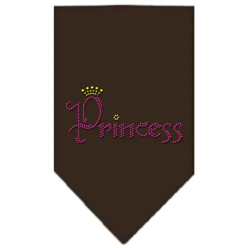 Princess Rhinestone Bandana Cocoa Small Default Title