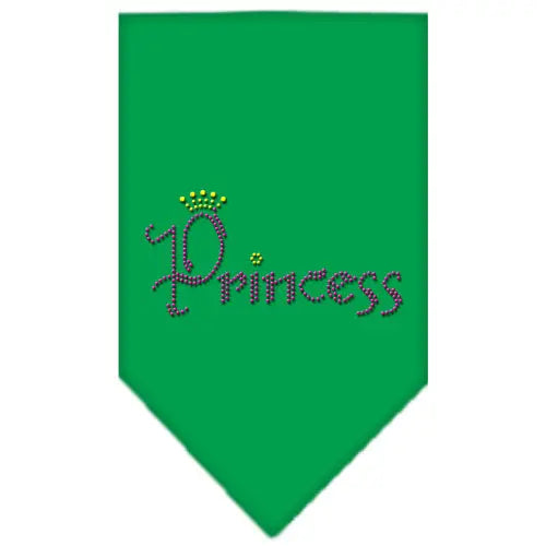 Princess Rhinestone Bandana Emerald Green Small Default Title
