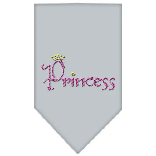 Princess Rhinestone Bandana Grey Small Default Title