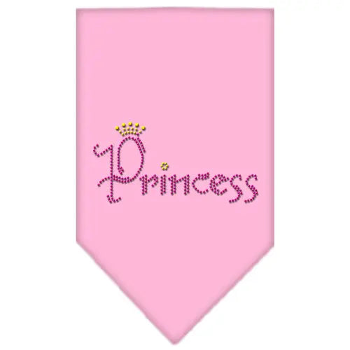 Princess Rhinestone Bandana Light Pink Small Default Title