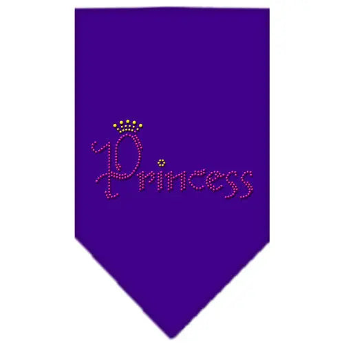Princess Rhinestone Bandana Purple Small Default Title