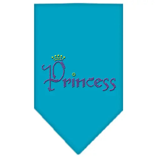 Princess Rhinestone Bandana Turquoise Large Default Title