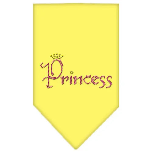 Princess Rhinestone Bandana Yellow Large Default Title