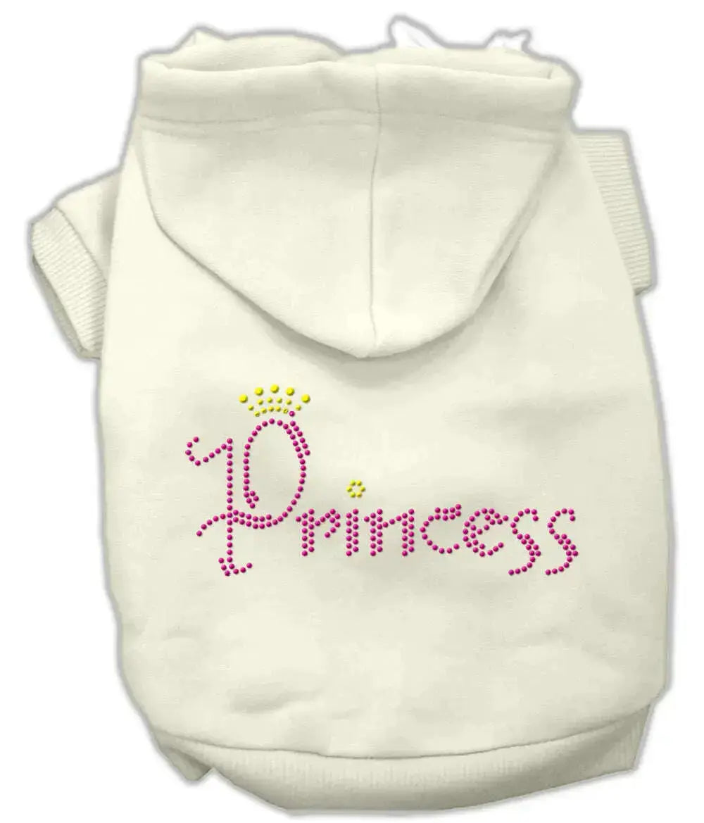 Princess-Rhinestone-Hoodies-Cream-M-GreatEagleInc-319585093