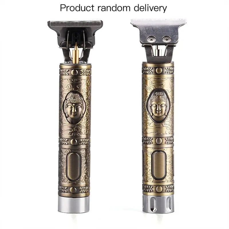 Professional Rechargeable Hair Clipper Barber Carving T Outliner Blade Hairdressing Hair Trimmer Buddha Close Cuttting Charger