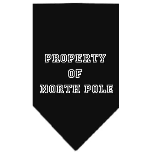 Property Of North Pole Screen Print Bandana Black Small Default Title