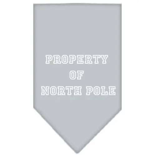 Property Of North Pole Screen Print Bandana Grey Small Default Title