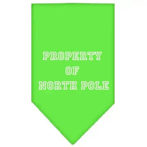 Property-Of-North-Pole-Screen-Print-Bandana-Lime-Green-Large-GreatEagleInc-319832821