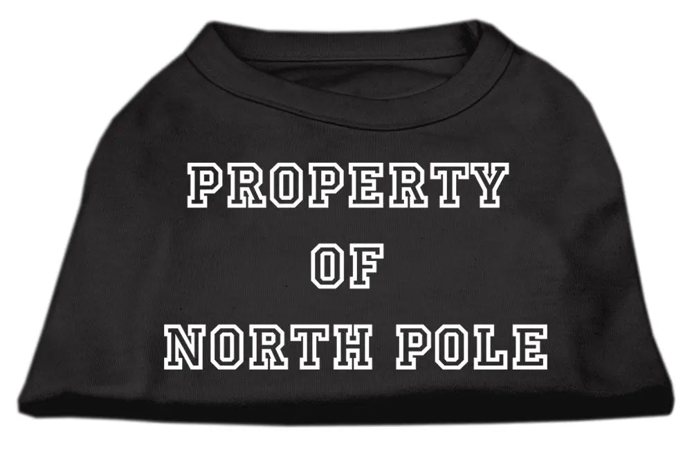 Property Of North Pole Screen Print Shirts Black Xxxl Default Title