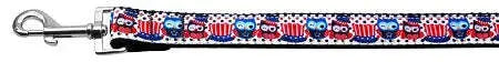 Proud-Owls-Nylon-Ribbon-Dog-Collars-1-Wide-4ft-Leash-GreatEagleInc-318911117
