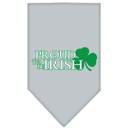 Proud To Be Irish Screen Print Bandana Grey Small Default Title