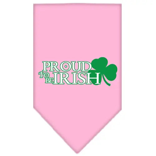 Proud To Be Irish Screen Print Bandana Light Pink Small Default Title