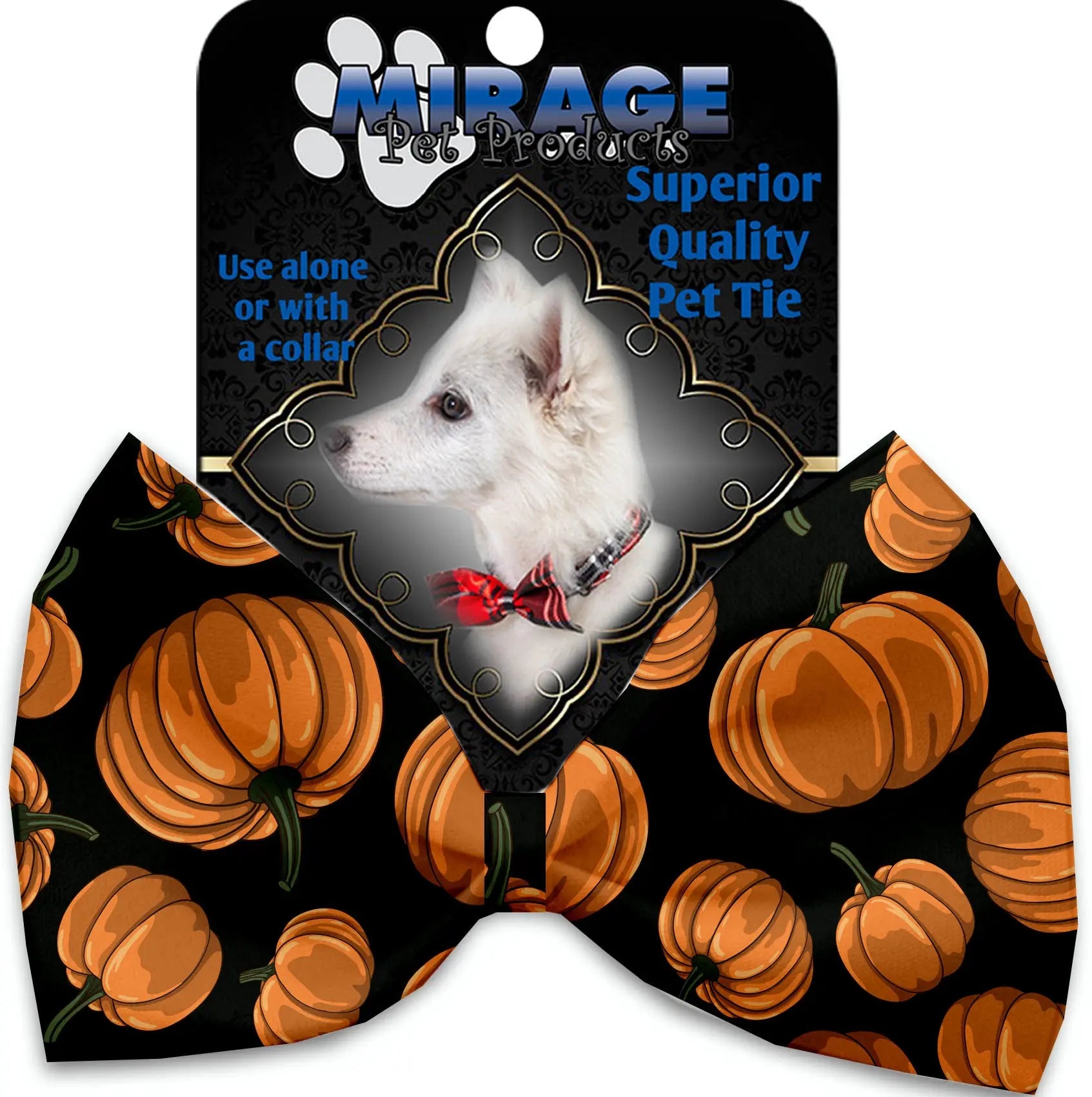 Pumpkin Patch Pet Bow Tie Collar Accessory With Velcro Default Title