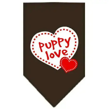 Puppy-Love-Screen-Print-Bandana-Cocoa-Large-GreatEagleInc-319087699