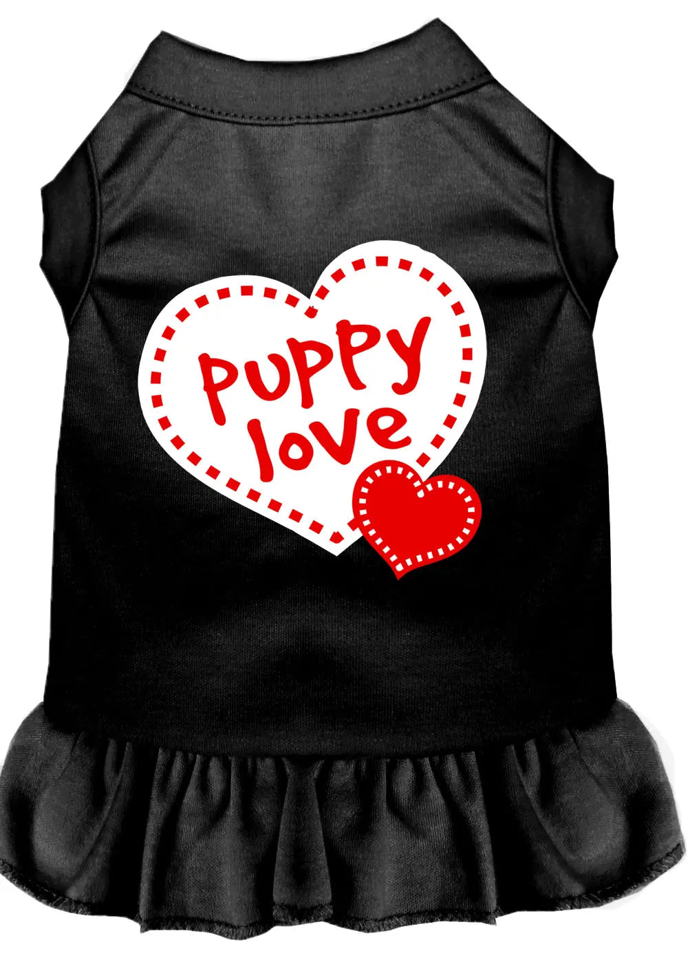 Puppy Love Screen Print Dress Black Xxxl Default Title