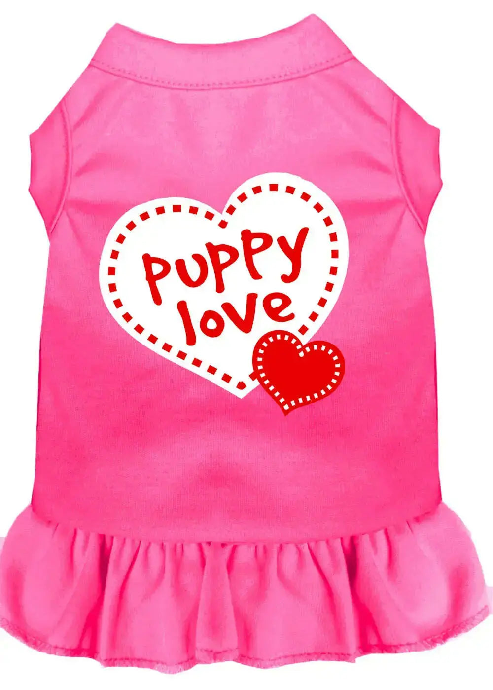 Puppy-Love-Screen-Print-Dress-Bright-Pink-Xxxl-GreatEagleInc-320039040