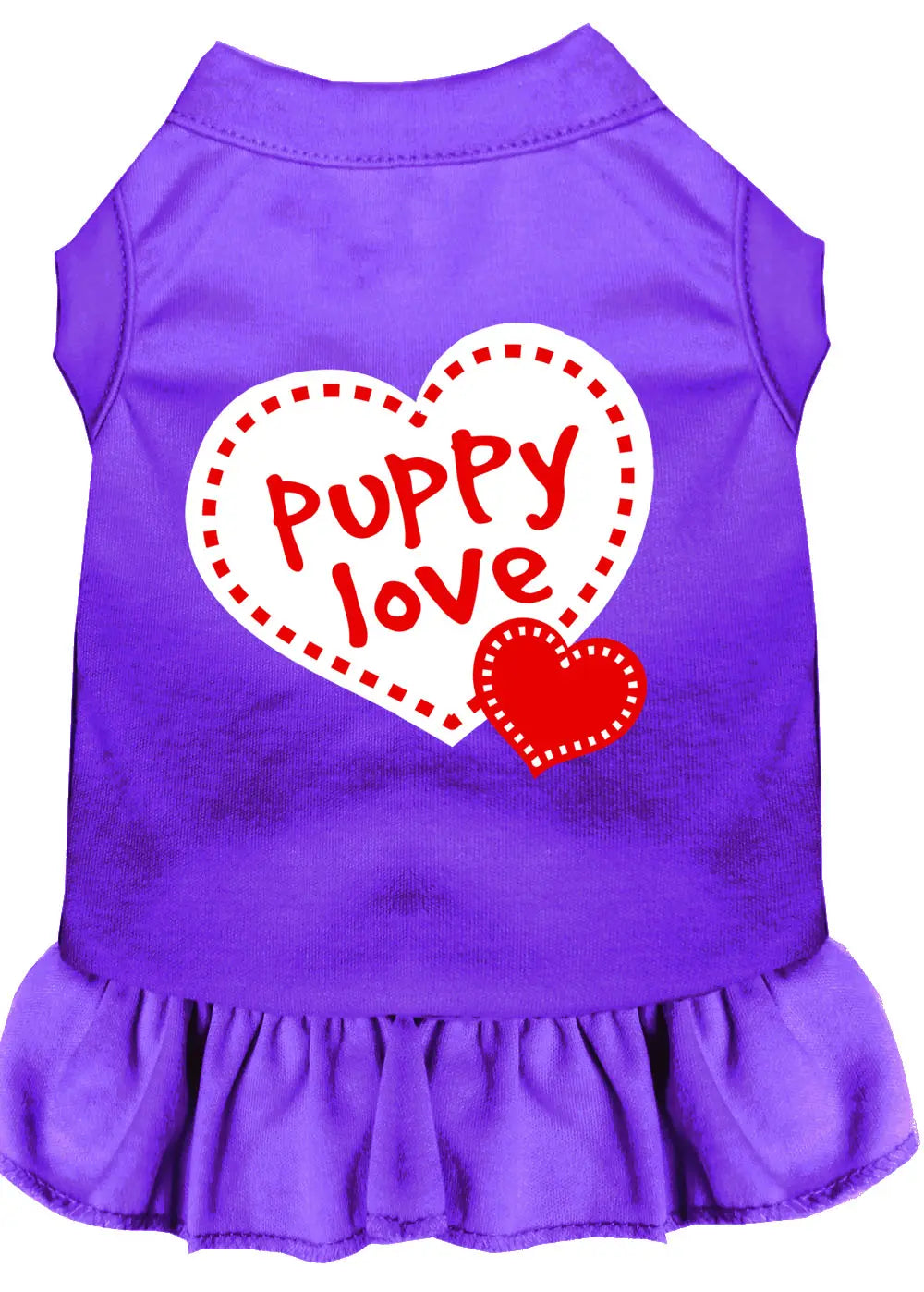 Puppy Love Screen Print Dress Purple 4x (22) Default Title