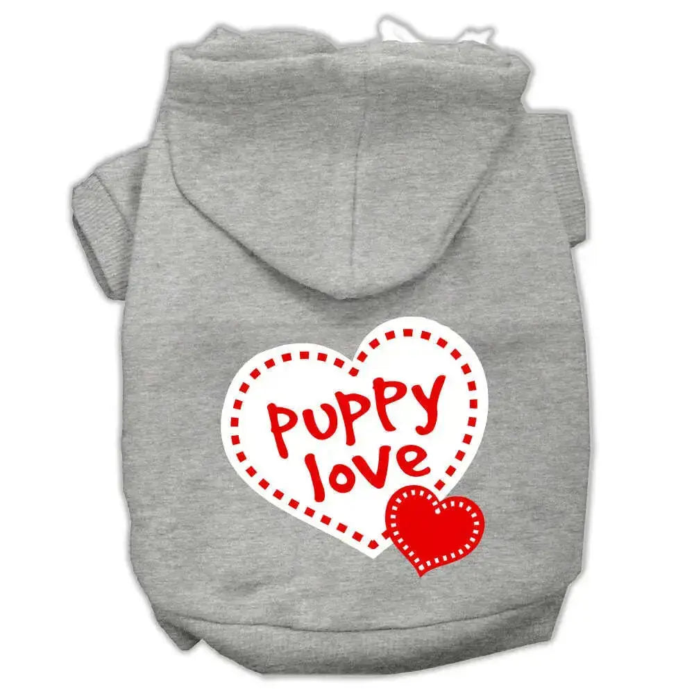 Puppy-Love-Screen-Print-Pet-Hoodies-Grey-Size-Xs-GreatEagleInc-319697664