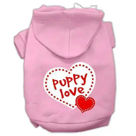 Puppy-Love-Screen-Print-Pet-Hoodies-Light-Pink-Size-Lg-GreatEagleInc-319701189