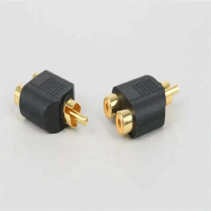 RCA-jack-Y-Splitter-AV-Audio-Video-Plug-Adapter-1-Male-to-2-Female-Converter-GreatEagleInc-334010371