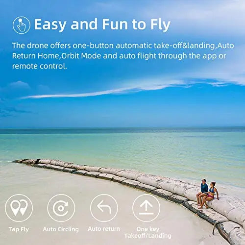 RUKO F11Pro Drones with Camera for Adults 4K UHD Camera Live Video 30 Mins Flight Time with GPS Return Home Brushless Motor-Black（1 Extra Battery + Carrying Case）