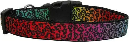 Rainbow-Leopard-Nylon-Cat-Collar-GreatEagleInc-318485481