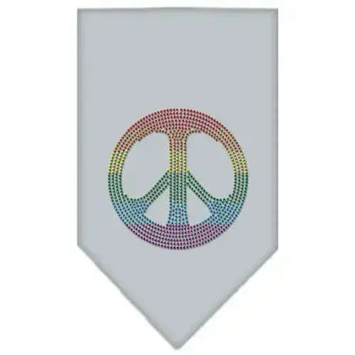 Rainbow-Peace-Sign-Rhinestone-Bandana-Grey-Large-GreatEagleInc-319115281