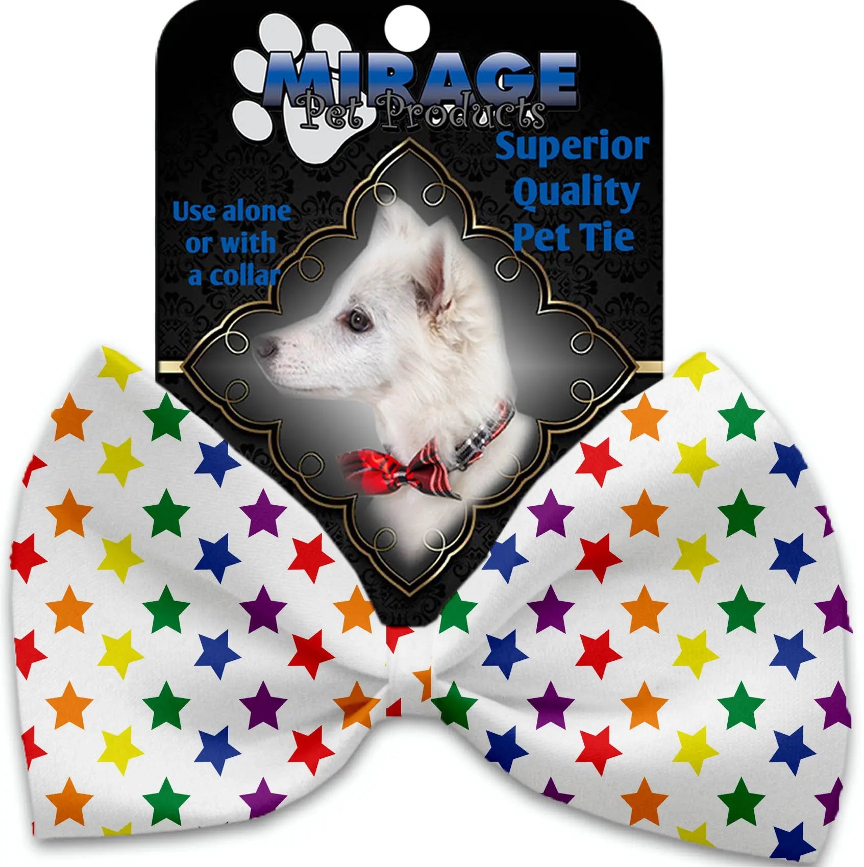Rainbow Stars Pet Bow Tie Default Title