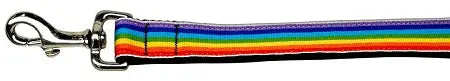 Rainbow Striped Nylon Collars Rainbow Stripes 1 Wide 4ft Lsh Default Title