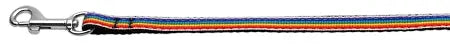 Rainbow Striped Nylon Collars Rainbow Stripes 3/8 Wide 6ft Lsh Default Title