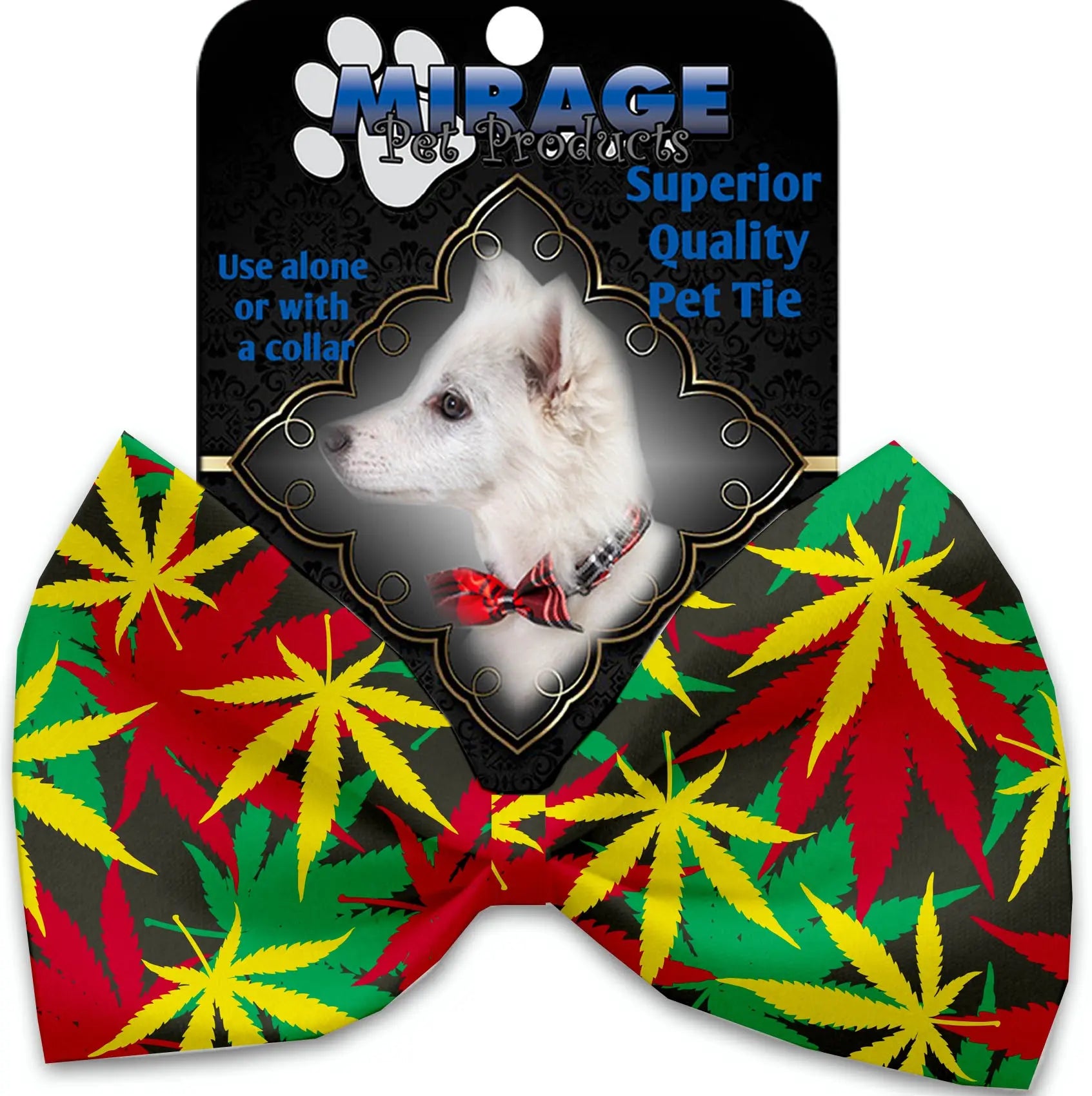 Rasta Mary Jane Pet Bow Tie Default Title