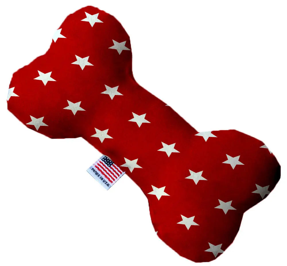 Red Stars 8 Inch Bone Dog Toy Default Title