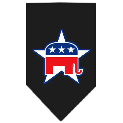 Republican Screen Print Bandana Black Small Default Title