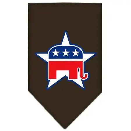 Republican-Screen-Print-Bandana-Cocoa-Small-GreatEagleInc-318947569